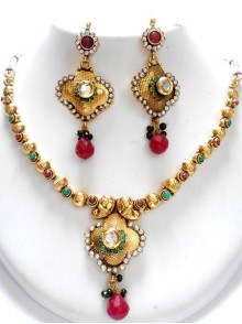 Polki Necklace Set